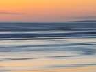 Abstract blur of sunset sea and beach. Art Print
